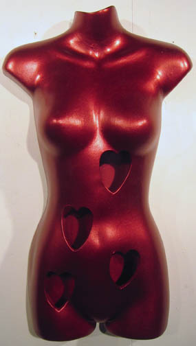 Kohler Torso, Open Red Hearts